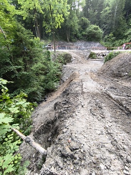 Gradnja mostu na LC 043014 Bukovo-Grahovo 1